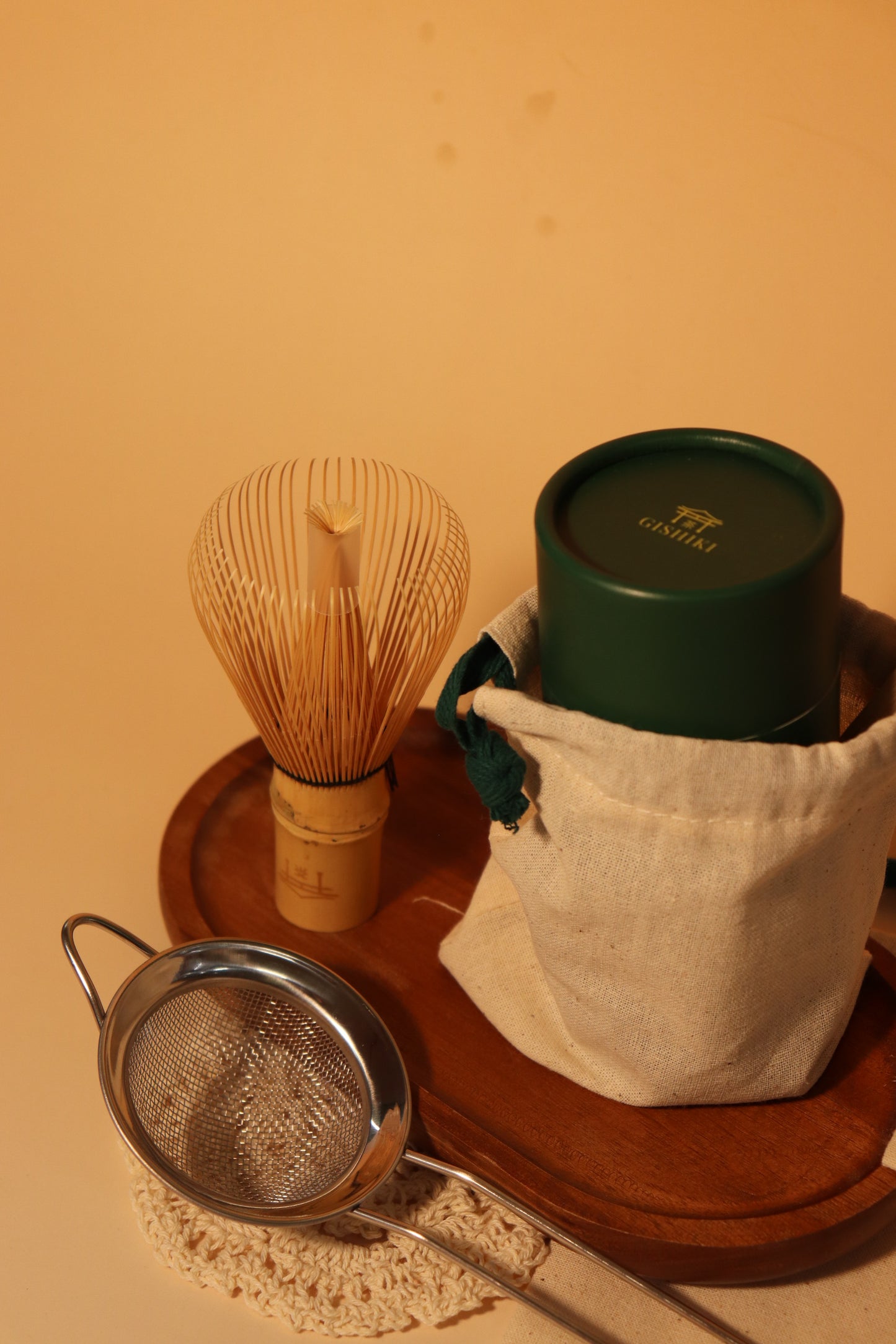 Gishiki Bamboo Shin Chasen, Bamboo Scoop, and Sifter Bundle