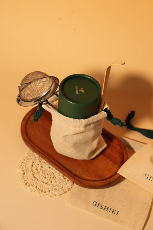 Gishiki Bamboo Shin Chasen, Bamboo Scoop, and Sifter Bundle